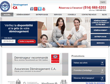 Tablet Screenshot of demenagementca.com